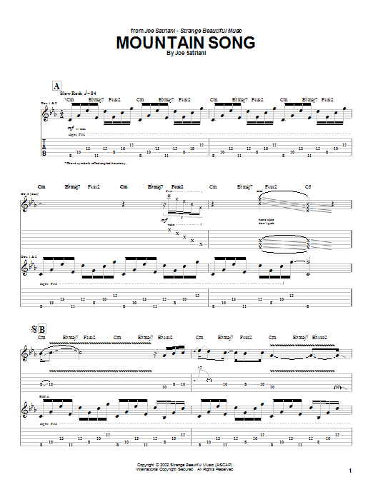 Produktgalerie: Seite 1 von 1 Mountain Song, Joe Satriani, Gitarre