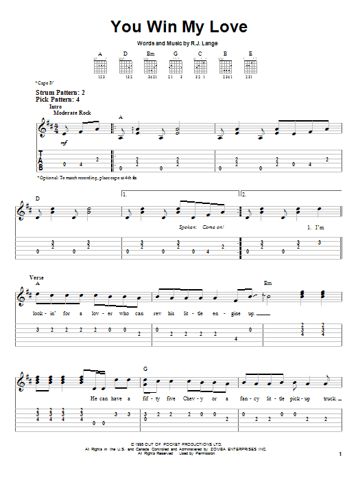 Product gallery: Page 1 of 1 You Win My Love, Shania Twain
