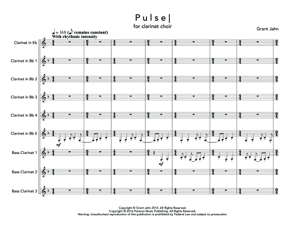 Produktgalerie: Seite 1 von 11 Pulse, , (Klarinettenchor)