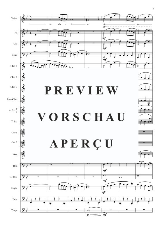 Produktgalerie: Seite 8 von 11 Ave Maria, , Concert Band und Tenor Solo