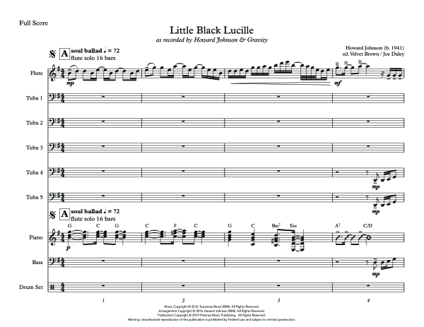 Produktgalerie: Seite 1 von 11 Little Black Lucille, , (Flöte Solo, 5x Tuba und Combo Band)