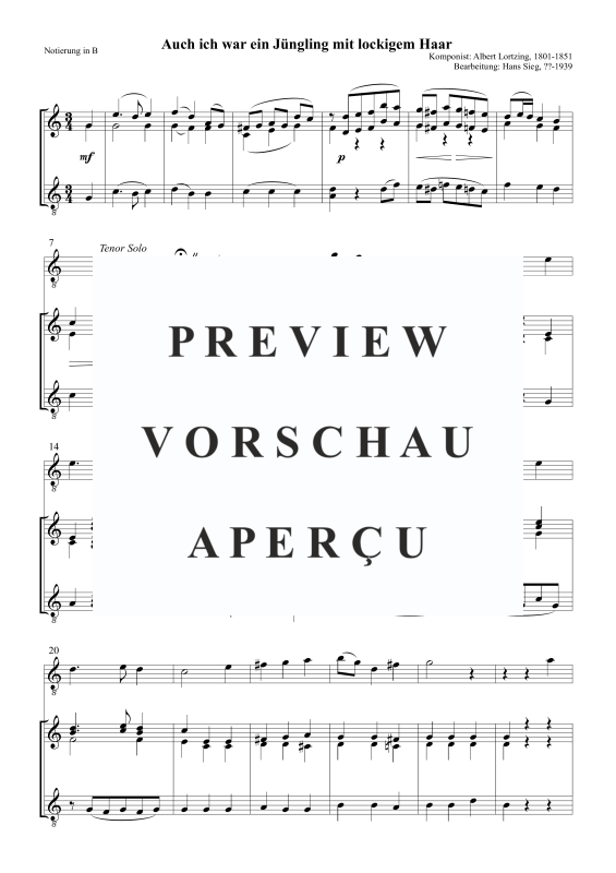 Product gallery: Page 4 of 5 Auch ich war ein Jüngling mit lockigem Haar, , Tenor Trombone Solo and Trombone Choir