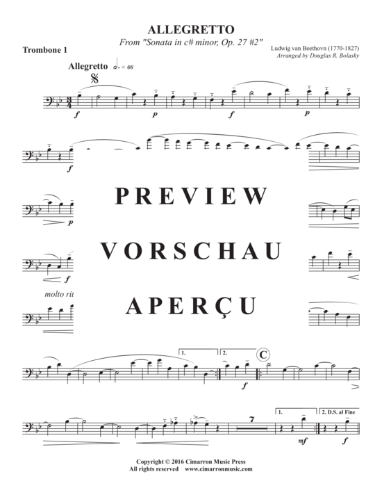 Product gallery: Page 5 of 8 Allegretto , , (Trombone quartet)