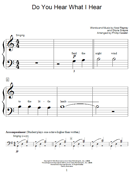Produktbild zu: Do You Hear What I Hear (arr. Phillip Keveren)