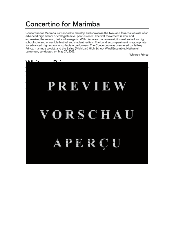 Produktgalerie: Seite 4 von 11 Concertino, , (Duo Marimba und Klavier)