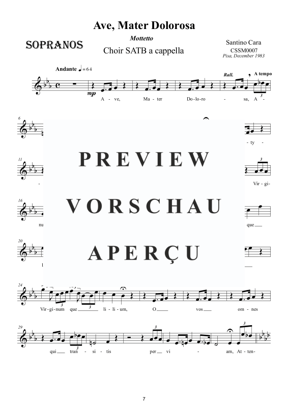 Produktgalerie: Seite 8 von 11 Ave Mater dolorosa - Sacred Motet, , Gemischter Chor a capella