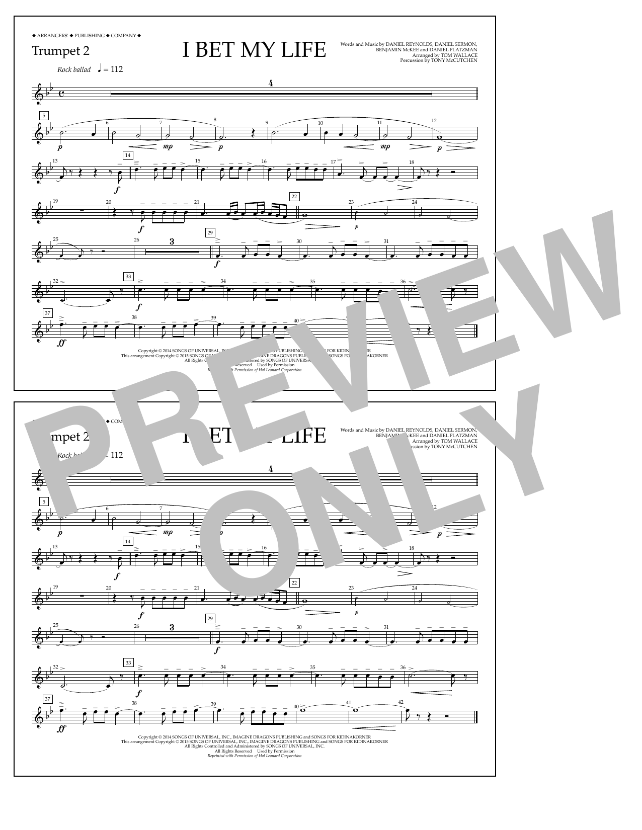 Produktgalerie: Seite 1 von 1 I Bet My Life - Trumpet 2, Tom Wallace, Ensemble