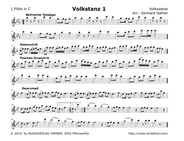 Product gallery: Page 1 of 11 Volkstanz Sammlung 1, , (Mixed ensemble woodwind and brass)