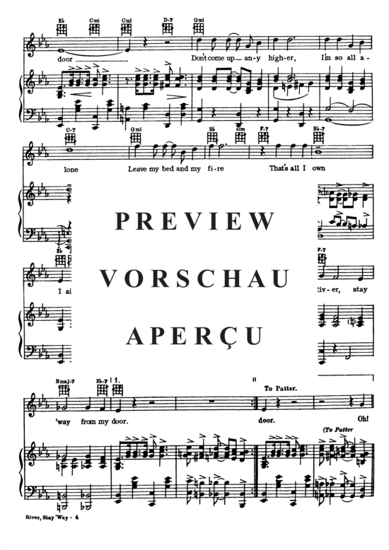 Produktgalerie: Seite 5 von 8 River, Stay Way From My Door , Popular Standard, Klavier und Gesang