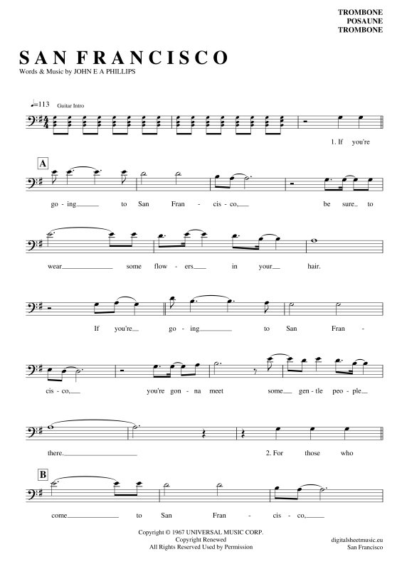 Product gallery: Page 1 of 4 San Francisco , Mckenzie, Scott, (Posaune / Bariton)