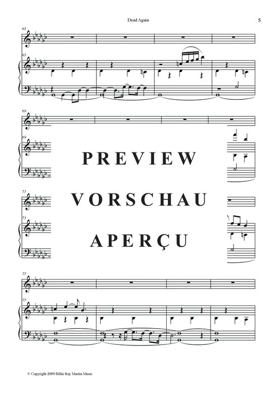 Produktgalerie: Seite 8 von 13 Dead Again , Martin, Billy Ray, Klavier und Gesang