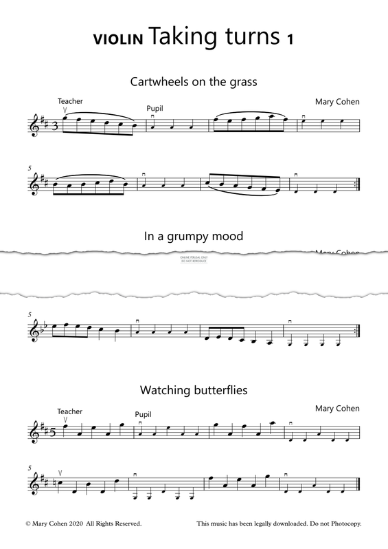 Produktgalerie: Seite 1 von 1 Taking Turns 1, Mary Cohen, Violine
