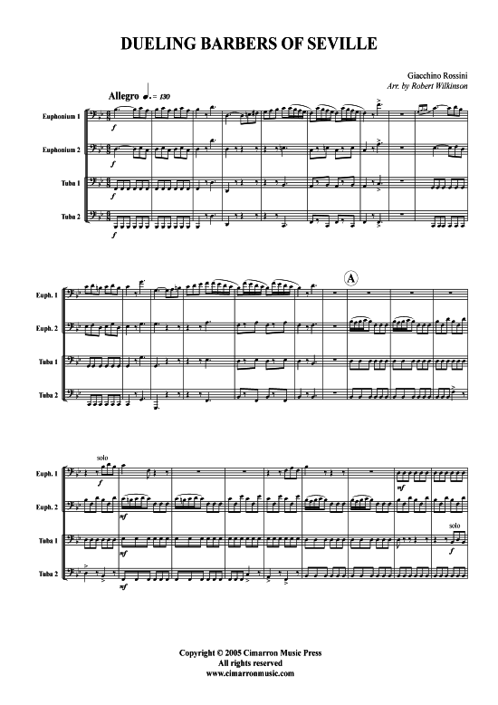 Product picture to: Duelling Barbers (of Seville) Gioacchino Rossini