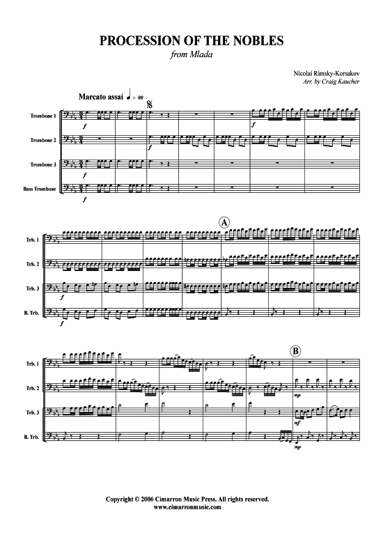 Product picture to: Procession of the Nobles Nikolai A. Rimski-Korsakow