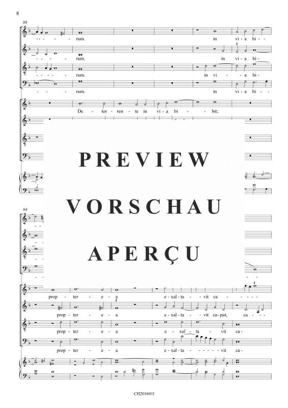 gallery: Dixit Dominus (Psalm 109), , Gemischter Chor 8-stimmig und BC