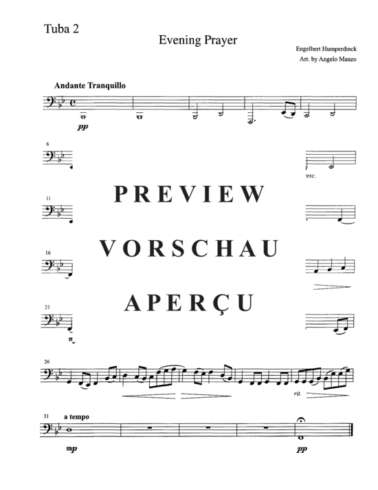 Product gallery: Page 9 of 10 Abendgebet (Evening Prayer) , ,  (Tuba Quintet EETTT)