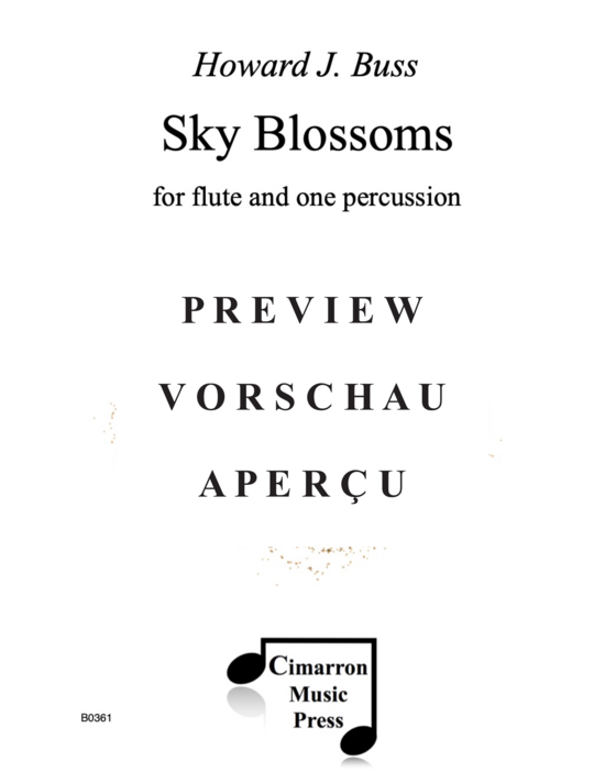 Product gallery: Page 2 of 21 Sky Blossoms , , (flute and one percussion)