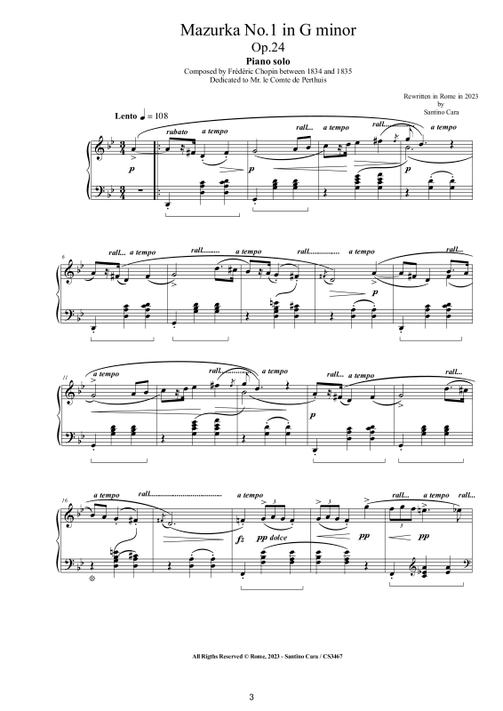 Produktgalerie: Seite 1 von 11 4 Mazurkas op. 24 für Klavier – Vollständige Partituren, , Klavier Solo