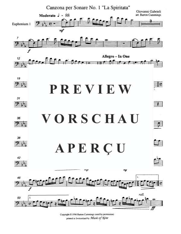 Produktgalerie: Seite 7 von 10 Canzona per Sonare No. 1, "La Spiritata", , Tuba Quartett EETT