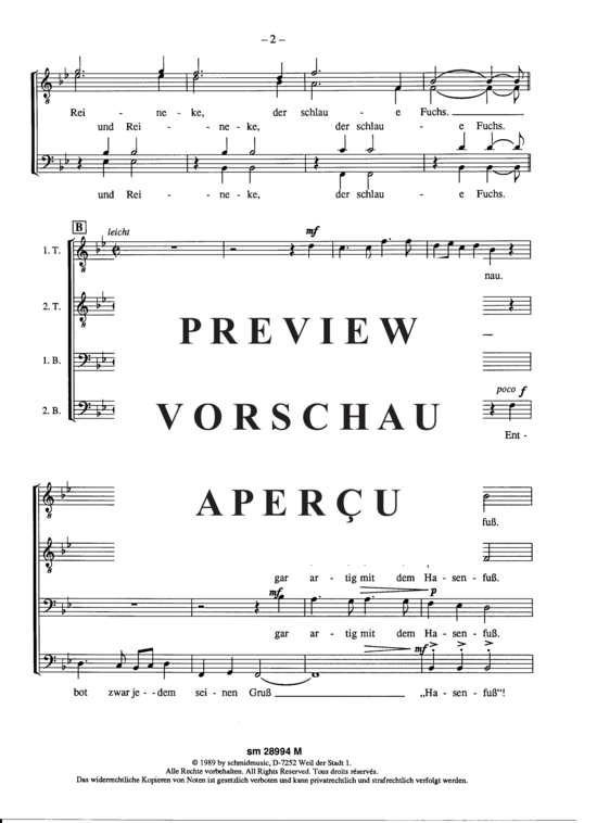 Product gallery: Page 3 of 7 Der tanzende Hase , , (male choir)