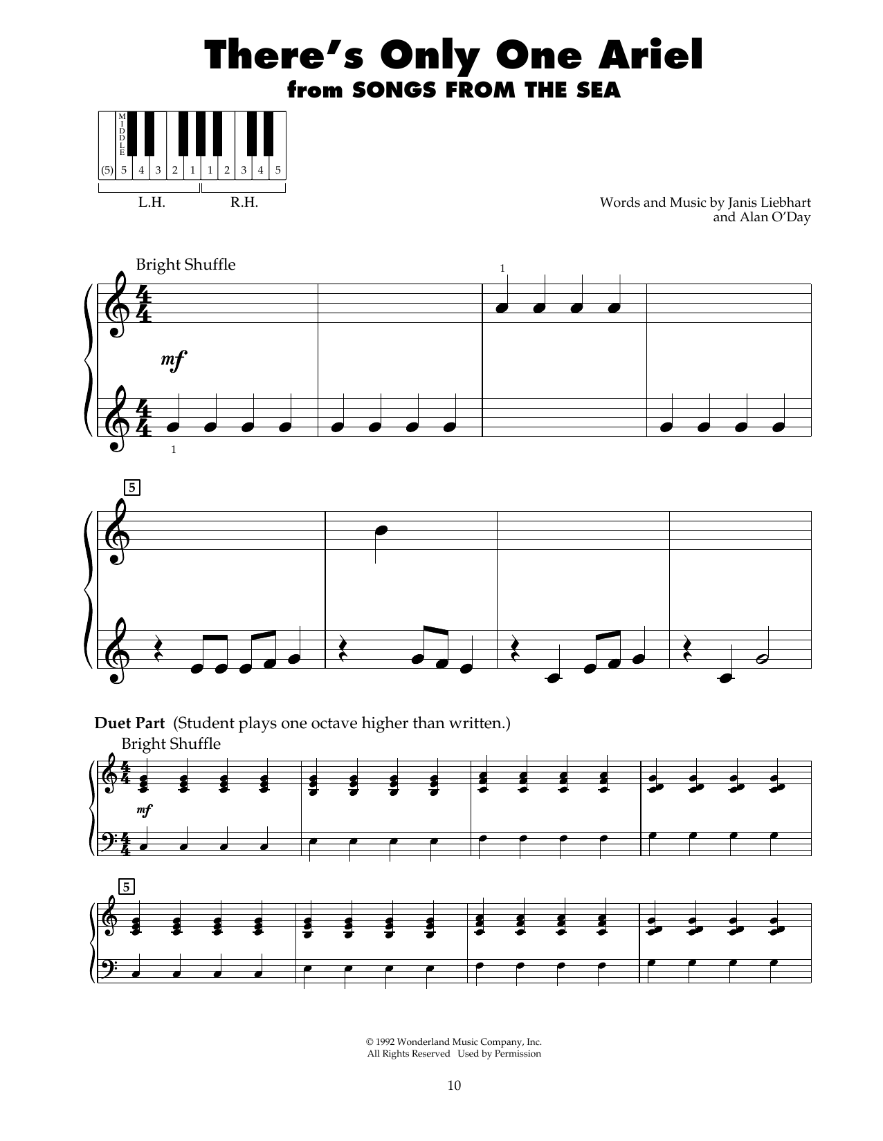 Produktgalerie: Seite 1 von 1 There's Only One Ariel, Alan O'Day, Klavier
