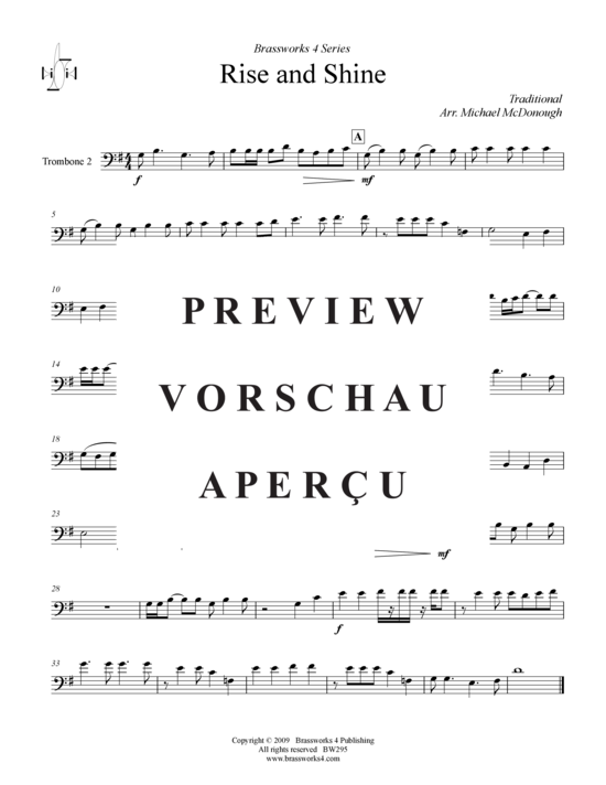 gallery: Rise and Shine , , (Trombone Quartet)