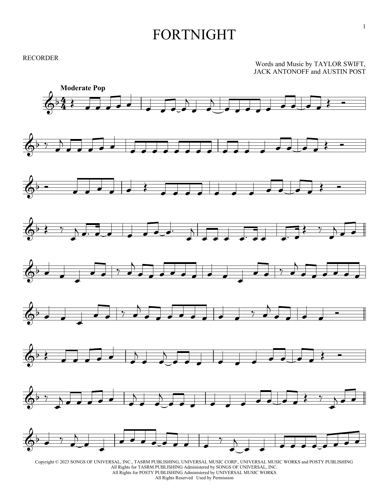 Product gallery: Page 1 of 1 Fortnight (feat. Post Malone), Taylor Swift