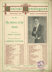 cover: The Answer Of The Anzacs, Lawrence Eastwood