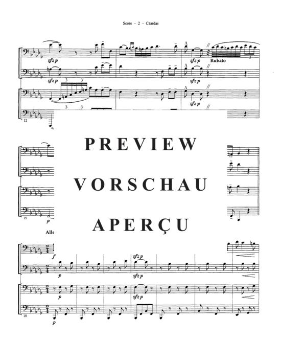 Product gallery: Page 4 of 18 Czardas , , (Tuba Quartett EETT)