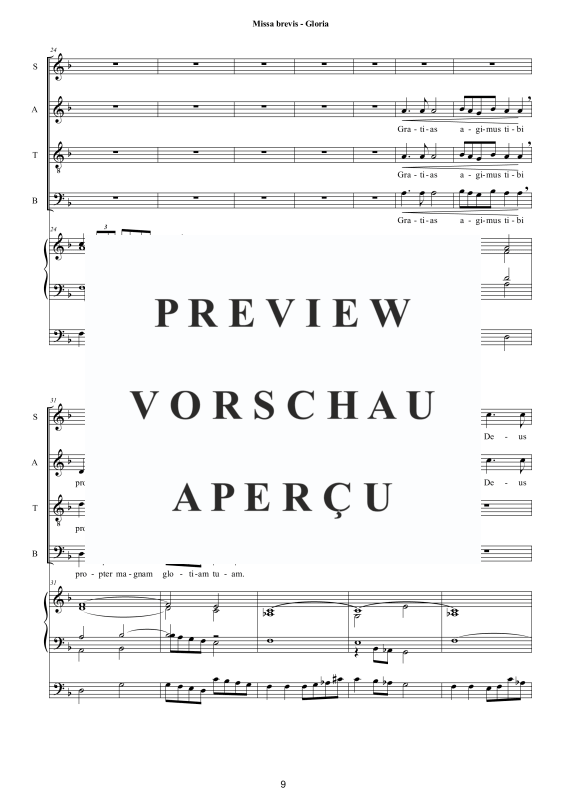 Produktgalerie: Seite 10 von 11 Missa Brevis in D-Moll, , Gemischter Chor und Orgel