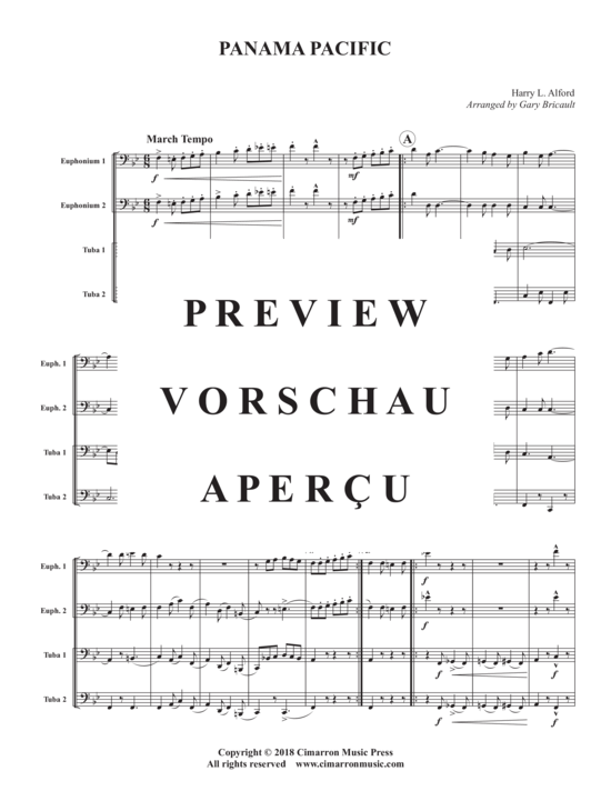 Product gallery: Page 3 of 18 Panama Pacific , , (Tuba Quartett EETT)
