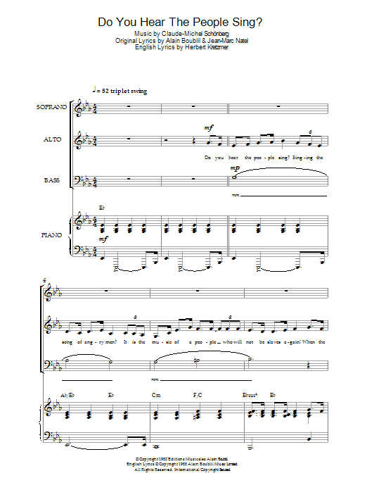 Produktbild zu: Do You Hear The People Sing? (from Les Miserables)