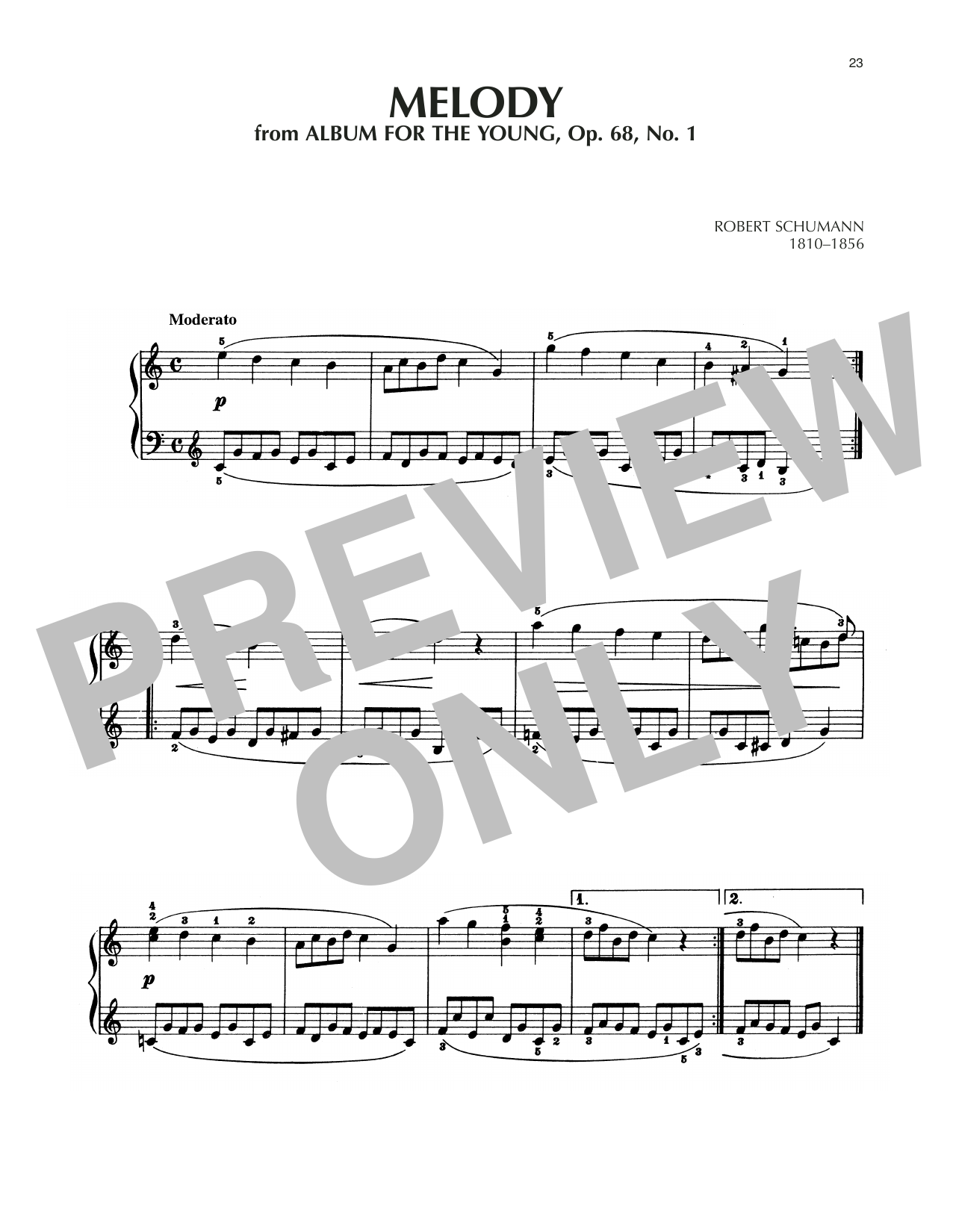 Product picture to: Melody, Op. 68, No. 1