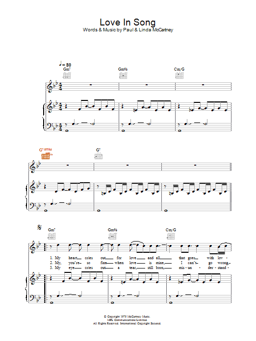 Product picture to: Love In Song