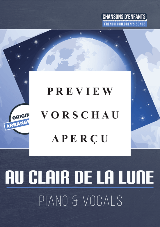 Produktgalerie: Seite 2 von 5 Au clair de la lune, , (Gesang + Klavier)