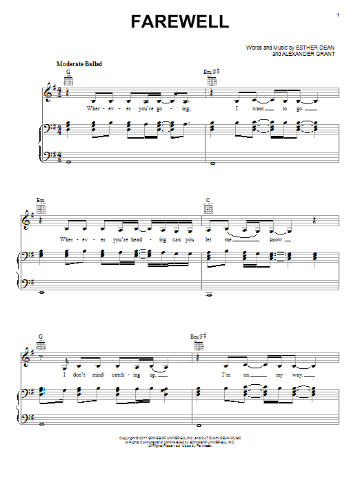 Produktbild zu: Farewell