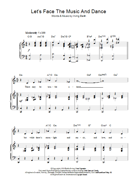 Produktbild zu: Let's Face The Music And Dance (from Top Hat)
