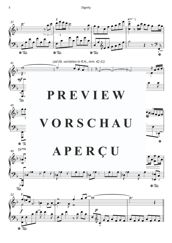 Produktgalerie: Seite 7 von 10 Dignity, , Klavier Solo
