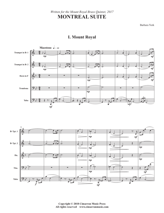 Produktbild zu: Montreal Suite Barbara York