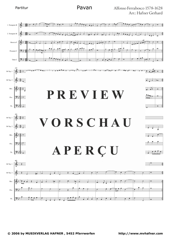Produktgalerie: Seite 6 von 11 Pavan, , (Blechbläser Quintett)