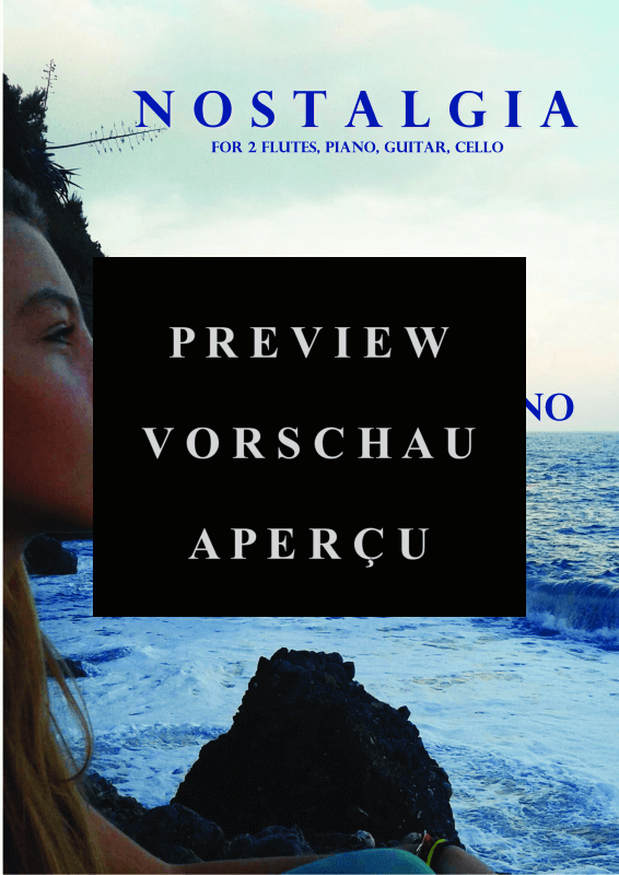 Product gallery: Page 2 of 11 Nostalgia (Partitur), , Mixed ensemble 2 flutes, piano, guitar and cello