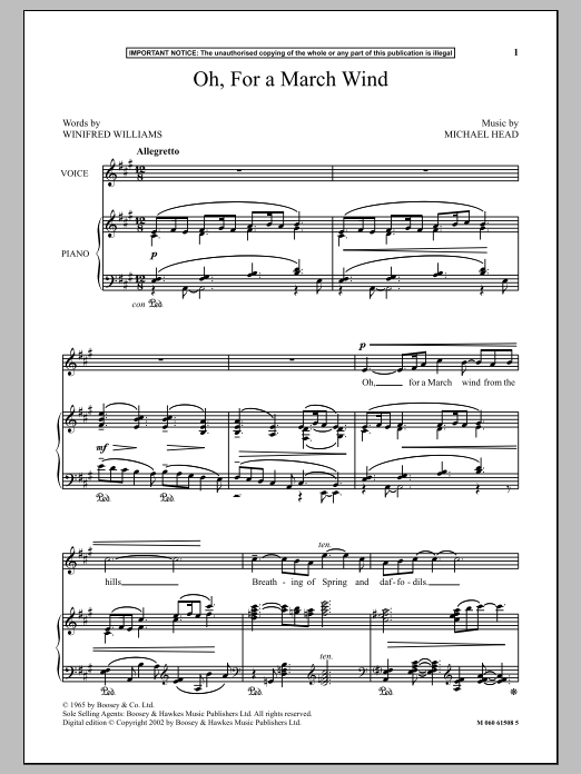Produktbild zu: Oh, For A March Wind