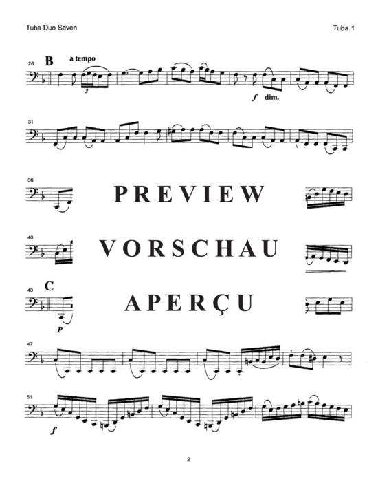 Produktgalerie: Seite 6 von 21 Concert Duets Vol. 2 , , (Tuba Duett)