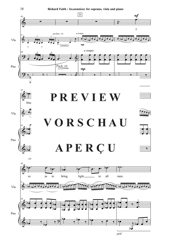 Product gallery: Page 19 of 21 Incantations , , (soprano, viola + piano)