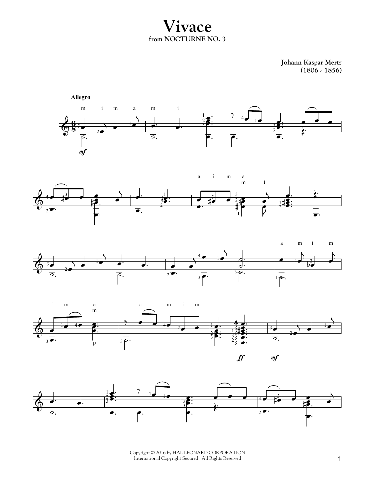 Produktbild zu: Vivace