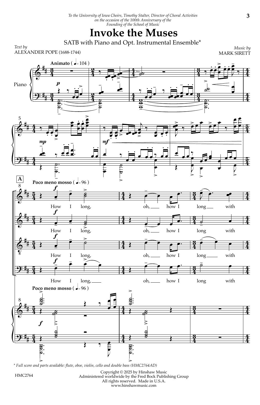 Product picture to: Invoke the Muses (from To Music - 3rd mvt.)