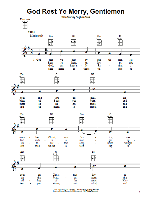 Product gallery: Page 1 of 1 God Rest Ye Merry, Gentlemen, 19th Century English Carol