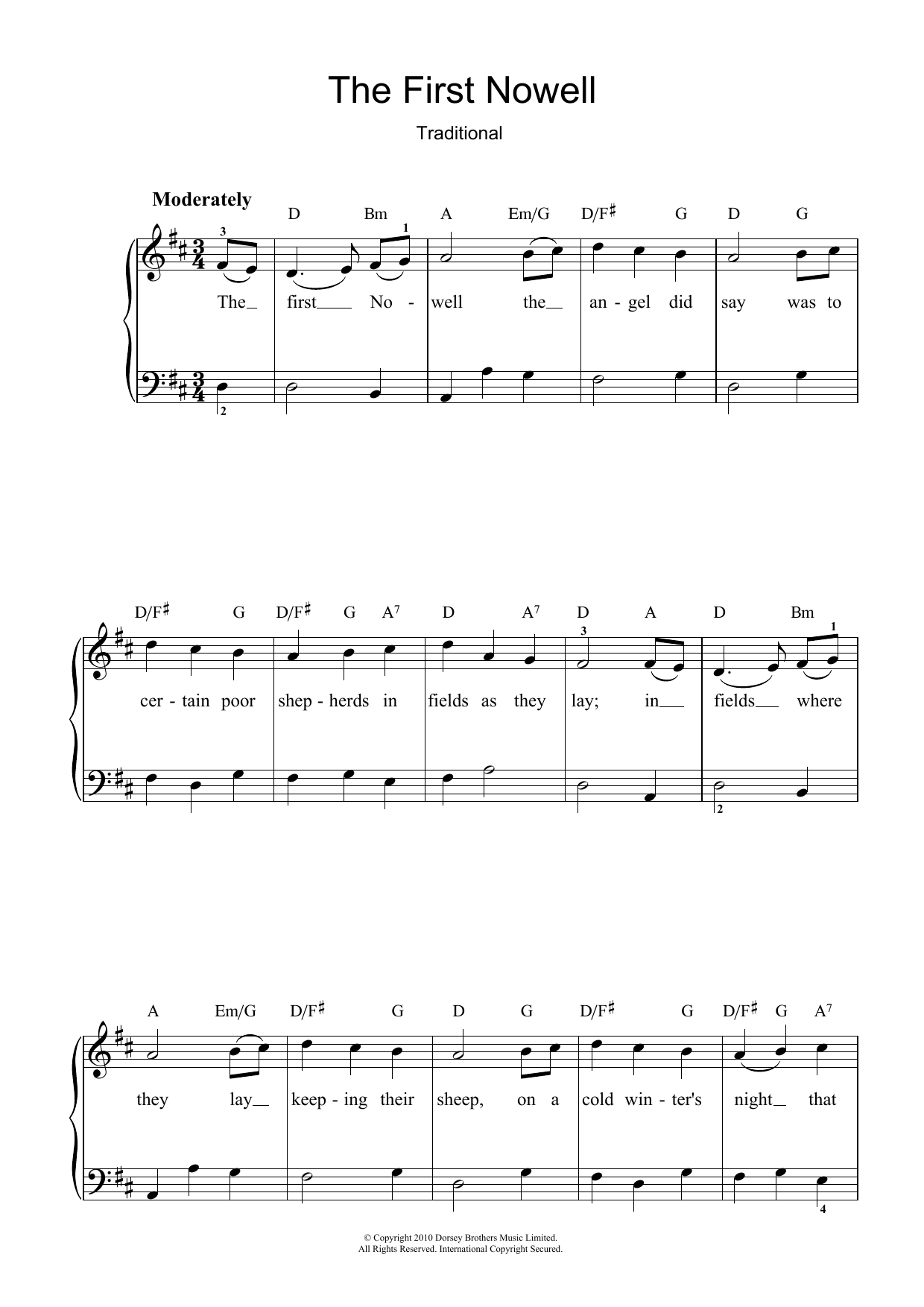 Product gallery: Page 1 of 1 The First Nowell, Traditional Carol