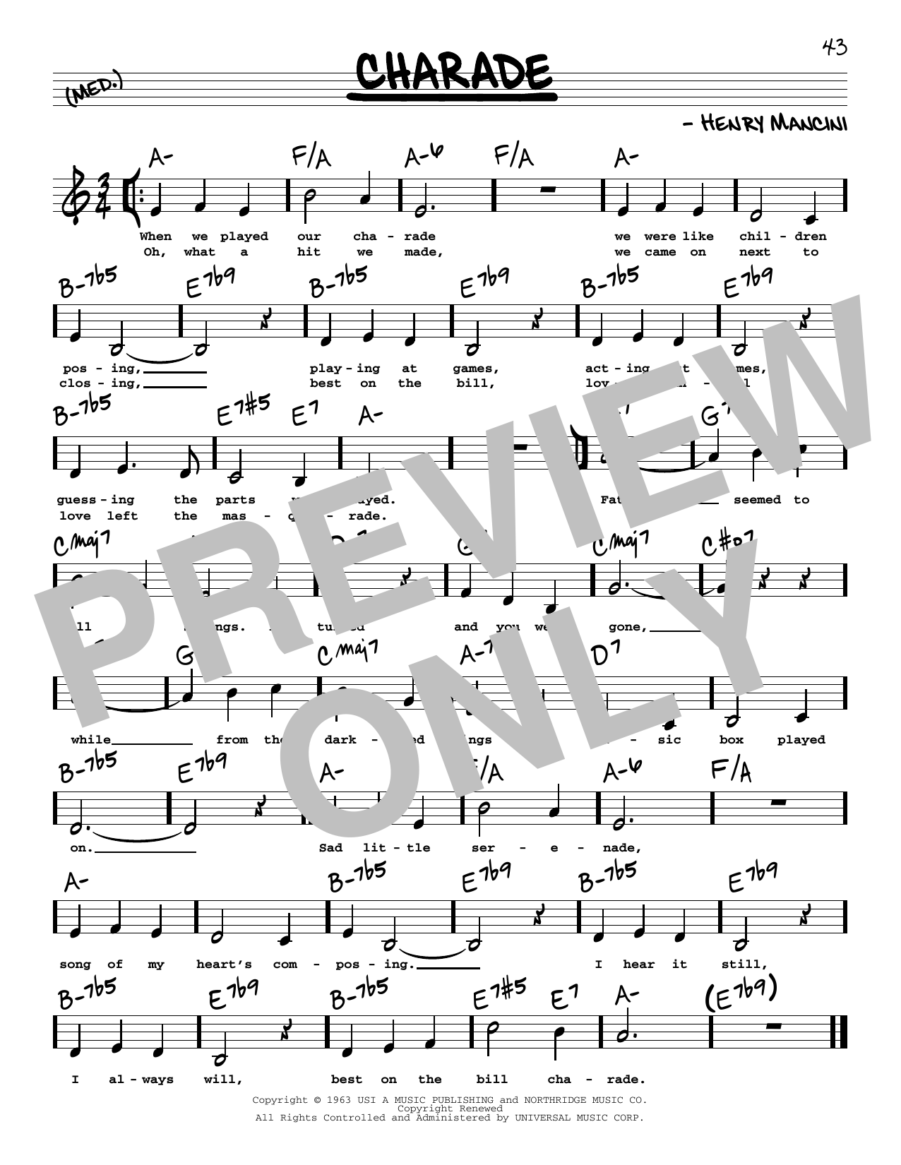 Produktbild zu: Charade (Low Voice)