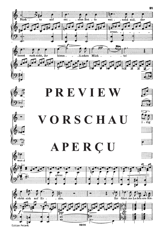 Product gallery: Page 3 of 4 Gesänge des Harfners D.478-2, , High Voice and Piano